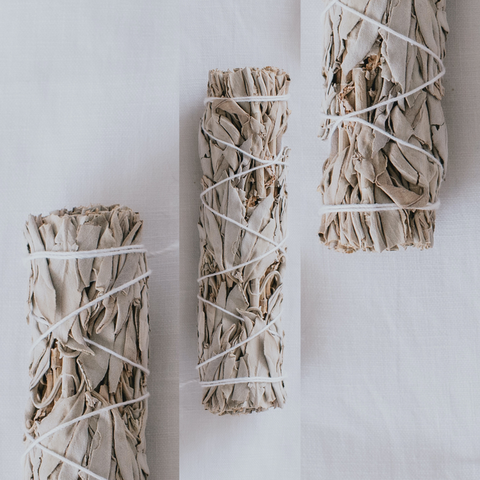 Sage stick, white