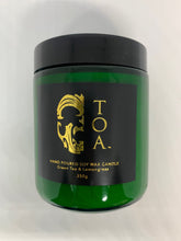 Load image into Gallery viewer, TOA Green Tea &amp; Lemongrass Candle
